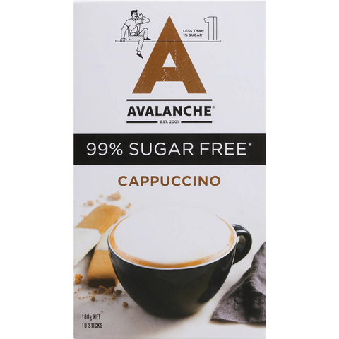 Avalanche 99% Sugar Free Cappucinno 10 Pack