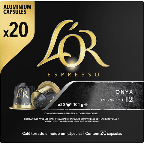 L'or Espresso Onyx Coffee Capsules 20 Pack