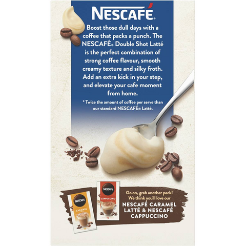 Nescafe Double Shot Latte Coffee Sachets 10 Pack