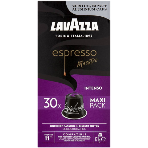 Lavazza Espresso Intenso Nespresso Compatible Coffee Pods 30 Pack