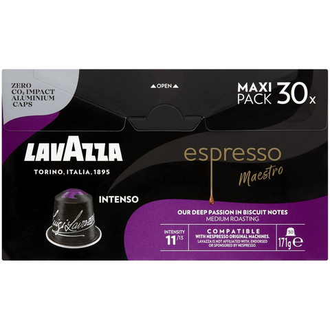 Lavazza Espresso Intenso Nespresso Compatible Coffee Pods 30 Pack