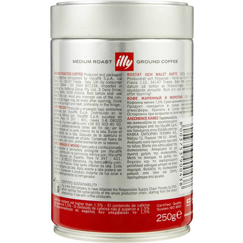 Illy Ground Coffee Espresso 250g