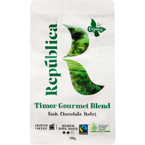 Republica Organic Coffee Ground Timor Espresso 200g