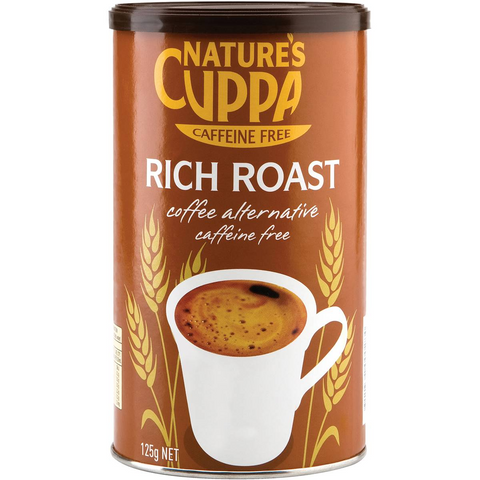 Nature's Cuppa Rich Roast Coffee Alternative Tin Caffeine Free 125g