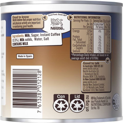 Nestle Coffee & Milk Tin 395g