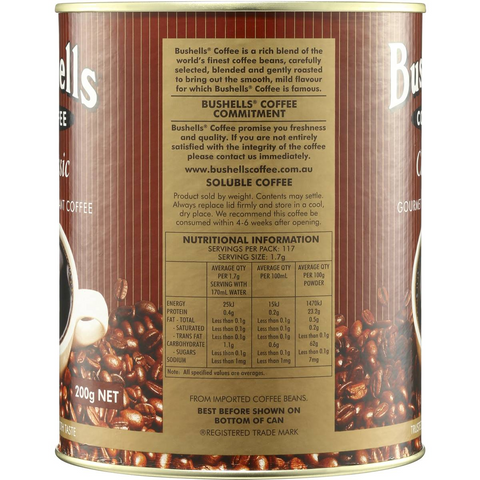 Bushells Powdered Coffee Classic 200g