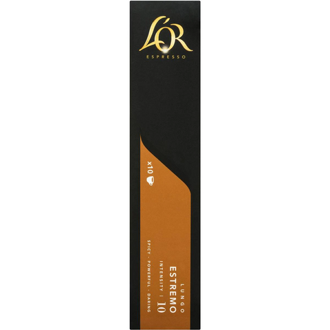 L'or Espresso Lungo Estremo Intensity 10 Coffee Capsules 10 Pack