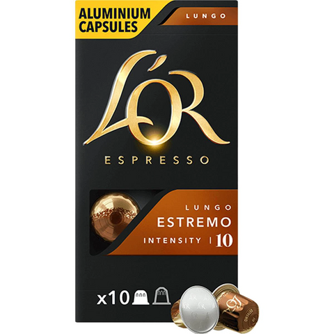 L'or Espresso Lungo Estremo Intensity 10 Coffee Capsules 10 Pack