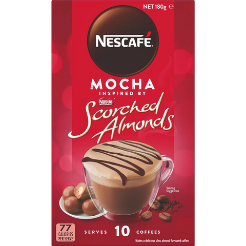 Nescafe Scorched Almond Mocha Coffee Sachets 10 Pack