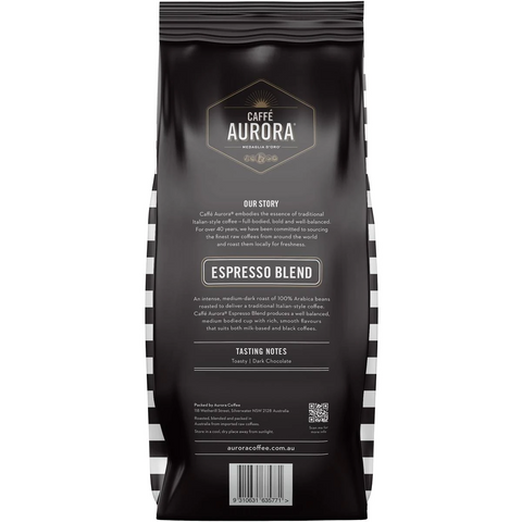 Caffe Aurora Espresso Blend Coffee Beans 1kg