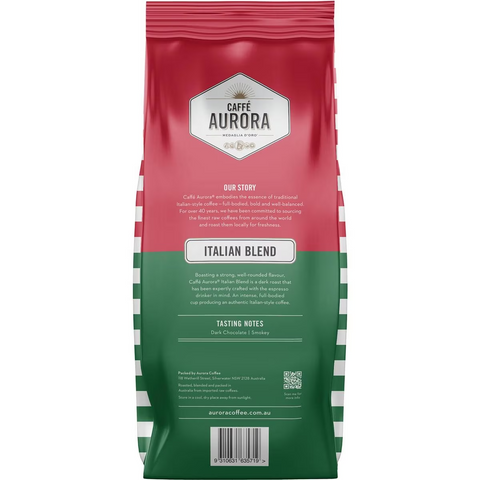 Caffe Aurora Italian Blend Coffee Beans 1kg