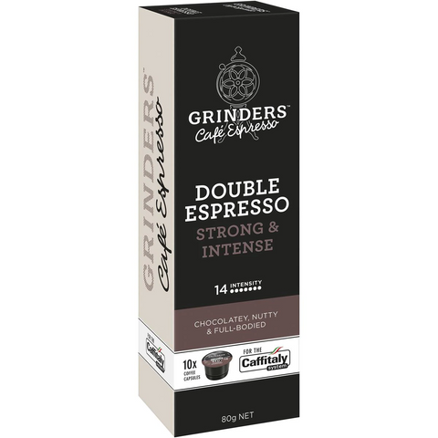 Grinders Coffee Capsules Double Espresso Caffitaly System 10 Pack