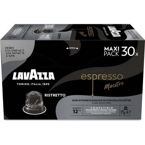 Lavazza Espresso Ristretto Nespresso Compatible Coffee Pods 30 Pack