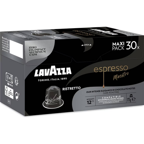 Lavazza Espresso Ristretto Nespresso Compatible Coffee Pods 30 Pack