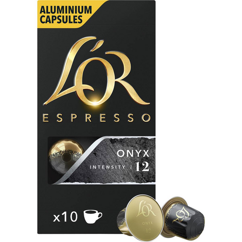 L'or Espresso Onyx Intensity 12 Coffee Capsules 10 Pack