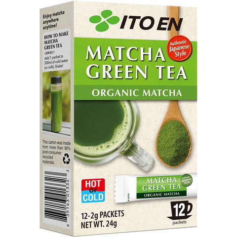 Ito En Organic Matcha Green Tea Powder 12 Pack