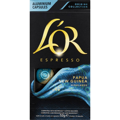 L'or Espresso Papua New Guinea Intensity 7 Coffee Capsules 10 Pack