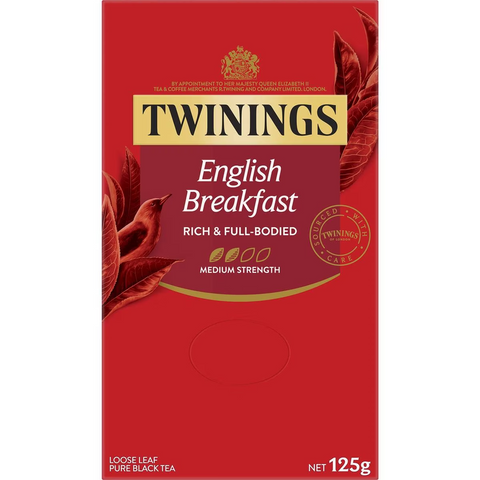 Twinings English Breakfast Loose Leaf Tea Extra Strong 125g