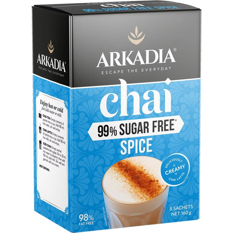 Arkadia Chai Spice Tea 99% Sugar Free 8 Pack