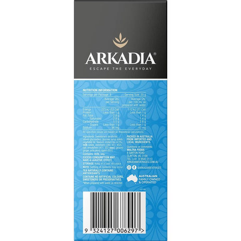 Arkadia Chai Spice Tea 99% Sugar Free 8 Pack