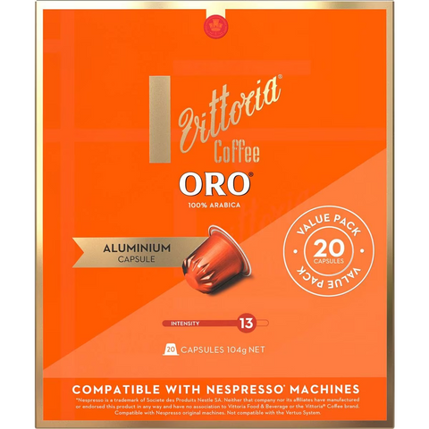 Vittoria Coffee Oro Capsules 20 Pack