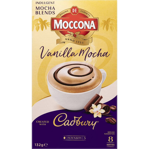 Moccona Vanilla Mocha Coffee Cadbury 8 Pack