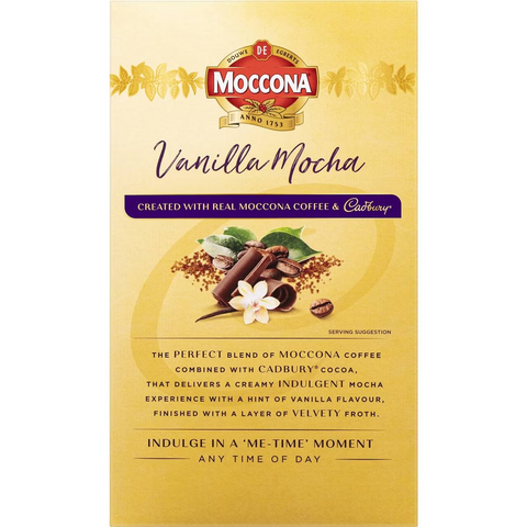 Moccona Vanilla Mocha Coffee Cadbury 8 Pack