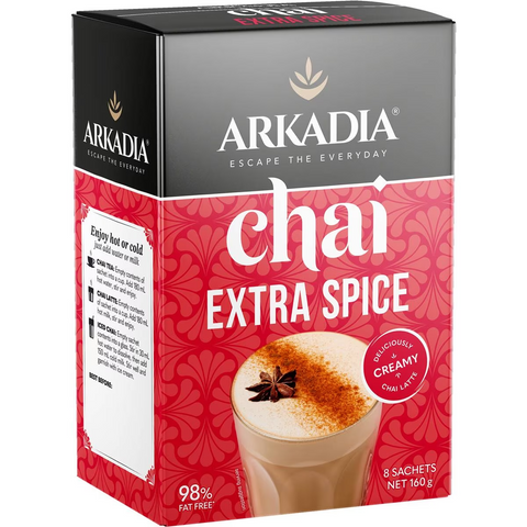 Arkadia Chai Tea Extra Spice 8 Pack