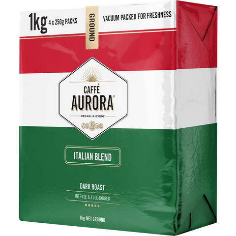 Caffe Aurora Ground Coffee Italian Blend 1kg