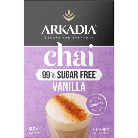 Arkadia Chai Tea Vanilla 99% Sugar Free 8 Pack