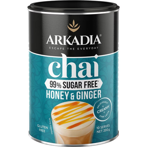 Arkadia Chai Tea Honey & Ginger 99% Sugar Free 200g