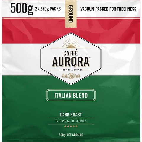 Caffe Aurora Ground Coffee Italian Blend 500g