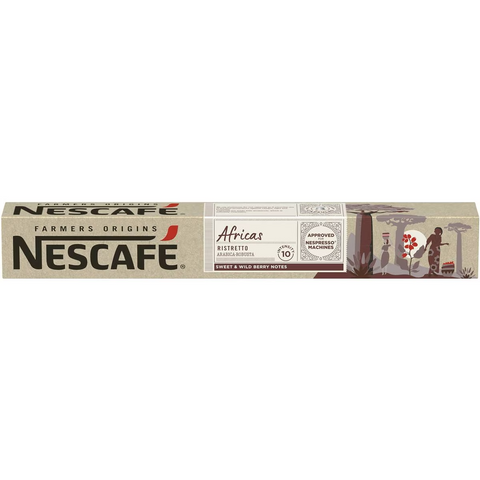 Nescafe Farmers Origins Africas Nespresso Approved Coffee Pods 10 Pack