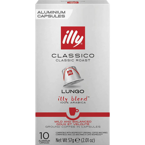 Illy Coffee Capsules Lungo Classico 10 Pack