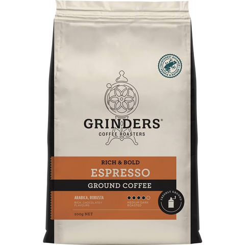 Grinders Coffee Ground Espresso 200g