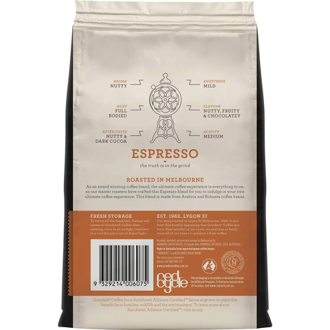 Grinders Coffee Ground Espresso 200g