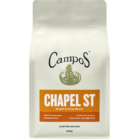 Campos Chapel St Coffee Beans Bright & Crisp Blend 500g