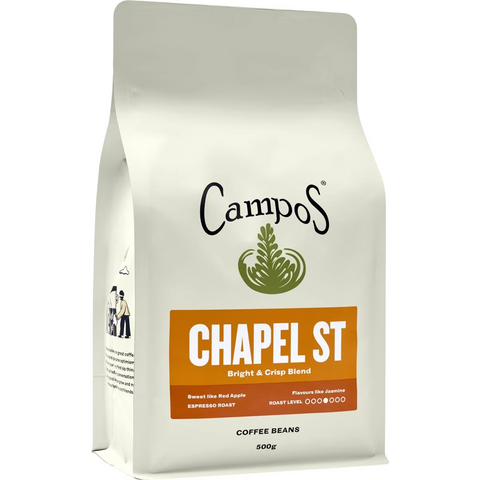 Campos Chapel St Coffee Beans Bright & Crisp Blend 500g