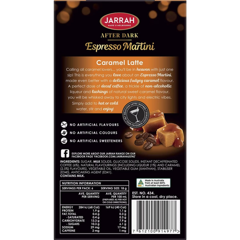 Jarrah After Dark Espresso Martini Caramel Latte 6 Pack