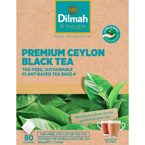 Dilmah Premium Ceylon Black Tea 80 Pack