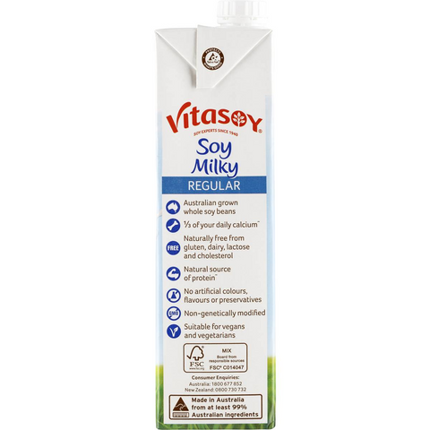 Vitasoy Soy Milky Regular 1l