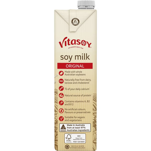 Vitasoy Original Soy Milk 1l