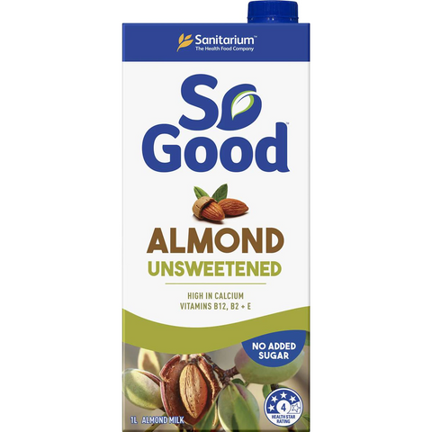 Sanitarium So Good Long Life Unsweetened Almond Milk 1l