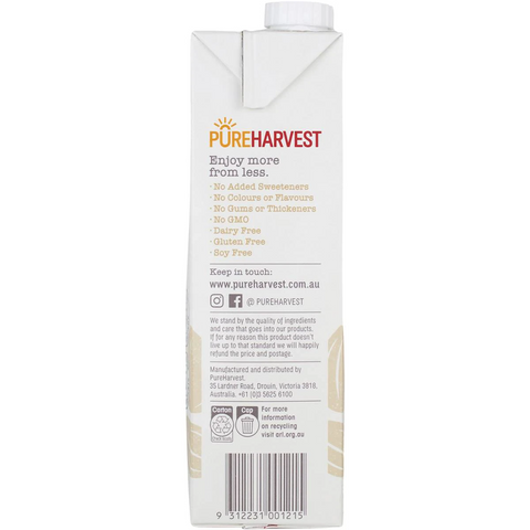 Pureharvest Almond Milk Unsweetened 1l