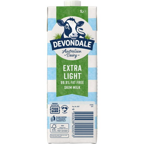 Devondale Skim Long Life Milk 1l