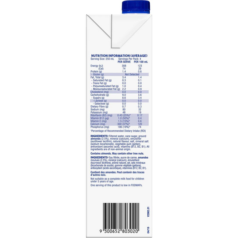 Sanitarium So Good Long Life Original Almond Milk 1l