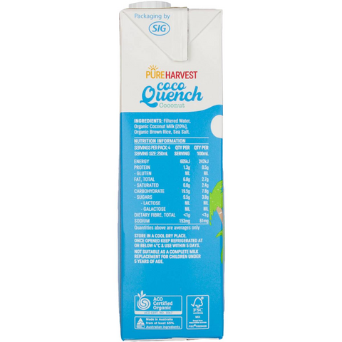 Pureharvest Coco Quench Coconut Milk 1l