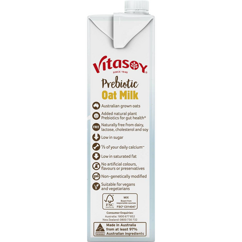 Vitasoy Prebiotic Oat Milk 1l