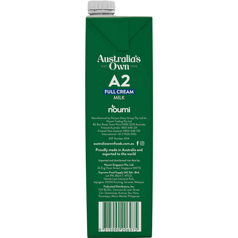 Australia's Own A2 Protein Full Cream Uht Milk 1l