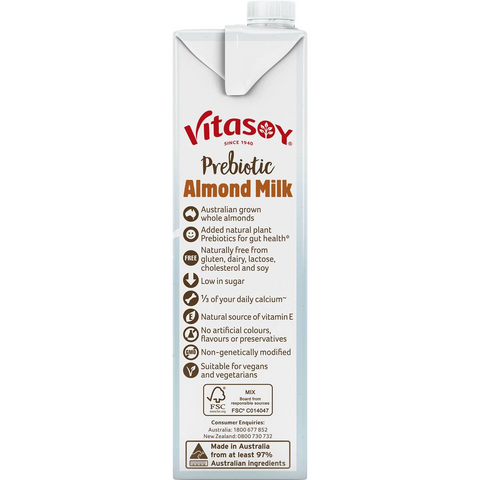 Vitasoy Prebiotic Almond Milk 1l